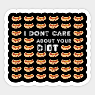 Hot Dog Diet Sticker